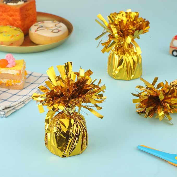 36 Pcs Metallic Balloon Weights Set Heavy Solid Metallic Anchor Balloon Holder - Image 4