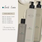 Fresh Linen Conditioner | Dutch Made & Formulated | Moisturizing & Repairing Conditioner for Dry, Damaged Hair | Uplifting Bergamot, Jasmine, argan oil & Rose Scent | 200 ml