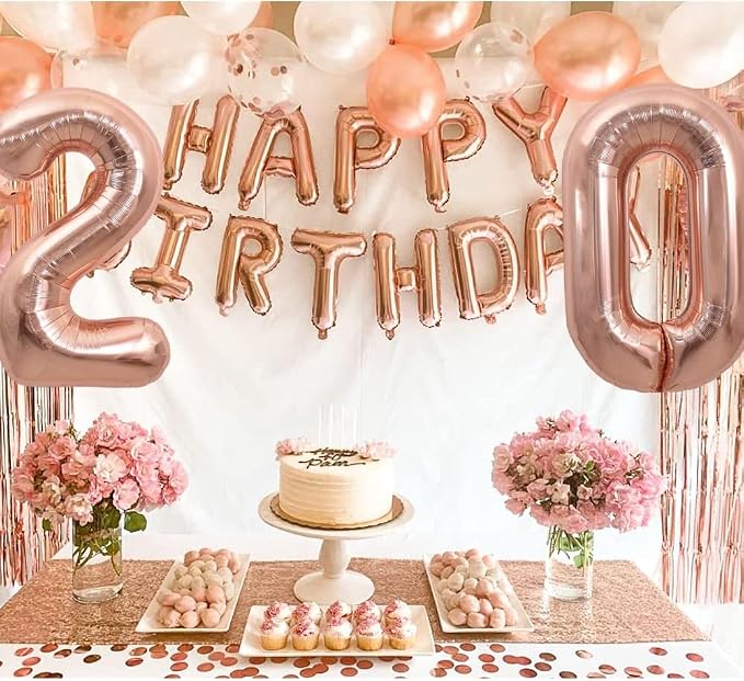 TONIFUL 40 Inch Large Rose Gold Number 16 Balloons Giant Digital 16 or 61 - Image 4