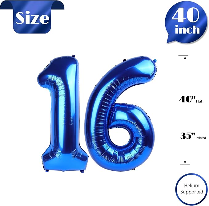 Navy Blue 16 Balloon - Image 6