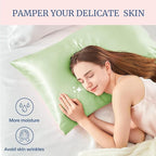 BEDELITE Satin Pillowcase for Hair and Skin, Super Soft Similar to Silk Pillow Cases 4 Pack with Envelope Closure, Cooling Pillowcases for Women Men (20"x30" Queen Size, Gleam)