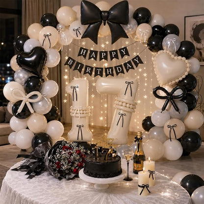 40 Inch Beige 17 Number Balloon - Image 5