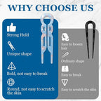 Prestige French Hair Pins, Prestige Hair Pin,New Hair Accessories, Elegant Hair Clips for Women, Suitable for All Hair Types (3PCS-H)