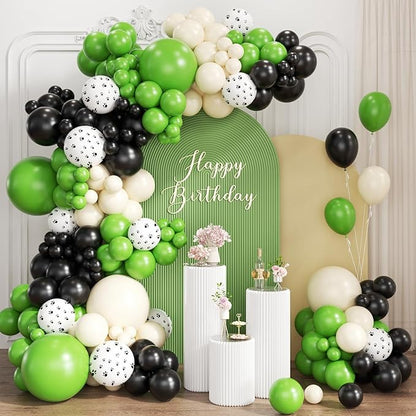 Dog Paw Green Black White Balloon Garland Arch Kit by Unknown