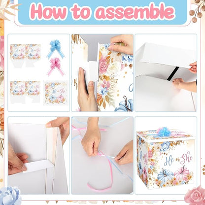 AmazingSpark 28in Giant Gender Reveal Gift Box - Image 3