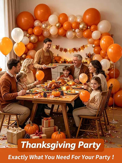 Orange Balloons 125 Pcs Different Sizes 18 12 10 5 Inch Orange Latex Balloon - Image 6
