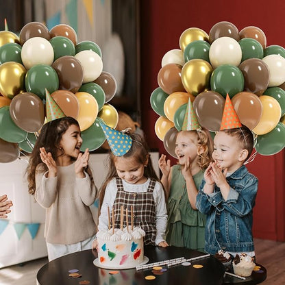 BAUANOOY Green and Brown Balloons - Image 7