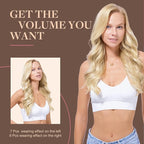GOO GOO Clip in Hair Extensions Real Human Hair, Remy Human Hair Extensions Clip ins for Women, Natural Human Hair, 14inch 150g 9Pcs, 18A/613A Dark Blonde Highlighted Bleach Blonde