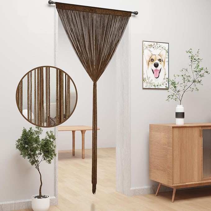 YIIBAII Door String Curtains Fringe Door Curtains - Image 2