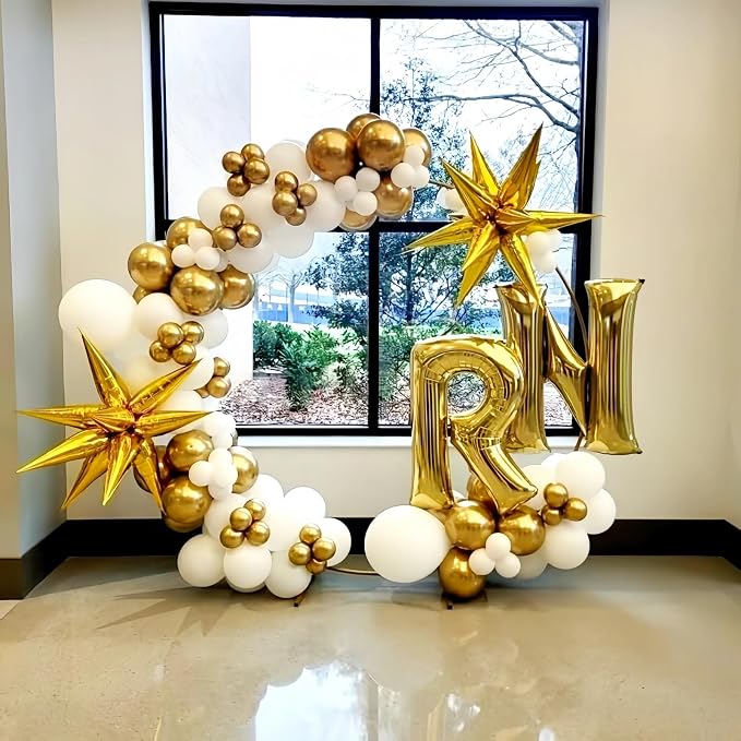 Giant P Alphabet Balloon Letters, 40 Inch Helium Mylar Foil Name Word Balloons - Image 5