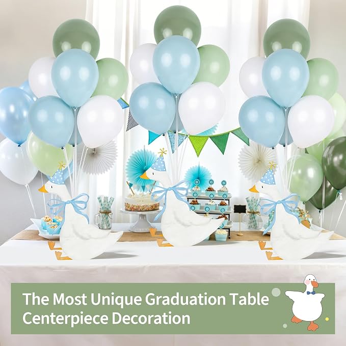 12 Sets One Silly Goose 1st Birthday Decoration Goose Balloon Stand Kit Baby - Image 8