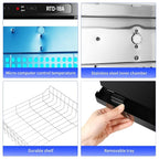 18L Professional Towel Warmer Cabinet, Fast Heating, Stainless Steel Design, 2-in-1 Heated Towel & Facial Spa Warmer for Salon, Barber, Massage, Estheticians