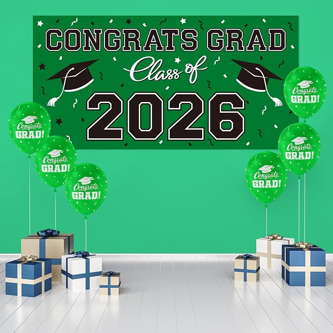 2026 Graduation Party Plastic Backdrop - Image 3