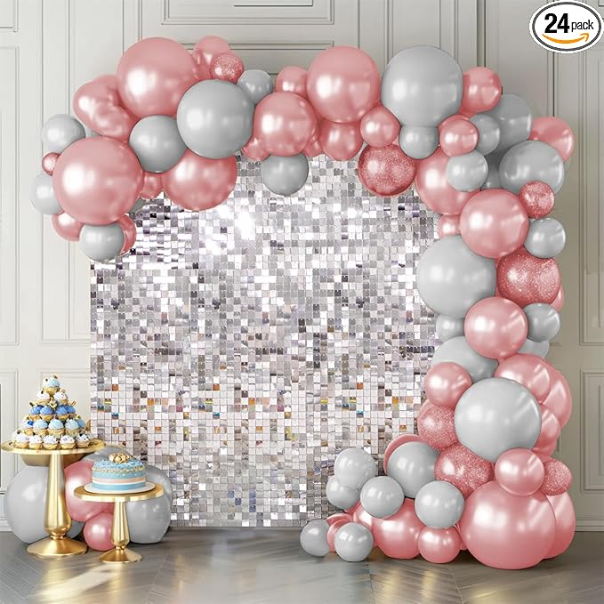 Silver Shimmer Wall Backdrop by KateBackdropforPhotography