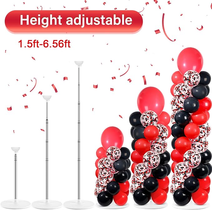 2 Sets Adjustable Balloon Column Stand Kit - Image 4
