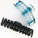 5.5 Inches Extra Large Hair Clips for Long Thick Hair Women’s Jumbo Hair Claw Clips 2 Counts in Set Hair Accessories (teal blue and black)