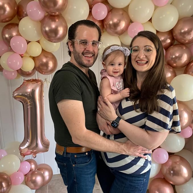 Rose Gold Number 10 Balloons for 10th Birthday Decorations, 40 Inch Rose Gold - Image 3
