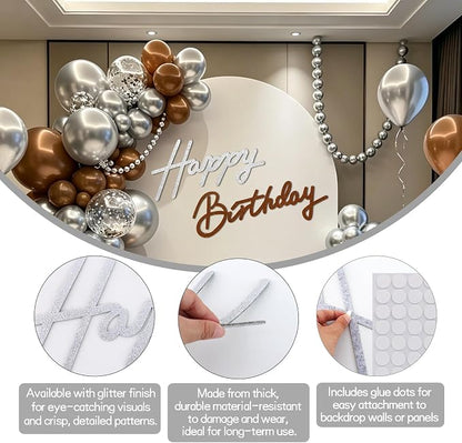 TONIFUL Happy Birthday Sign for Backdrop - Image 2
