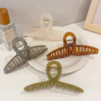 Big Hair Claw Clips for Women - 5.1 Jelly Clips, Larger Size for Long, Thick Hair, 4 Pcs