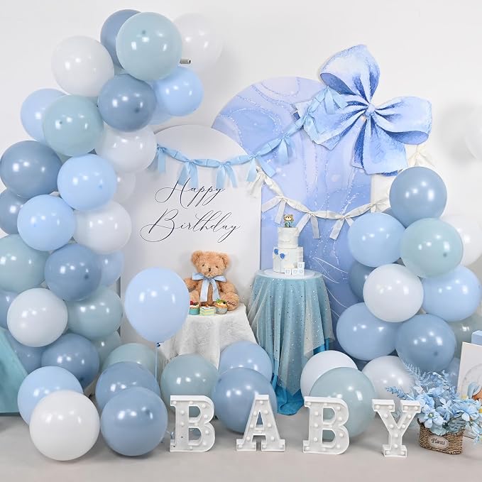 Dusty Blue Balloons - Image 9