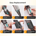 Magnetic Hair Dryer Filter + Inner Filter Cover Replacement for Dyson Supersonic HD01 HD03 HD08 HD15 Hair Dryer Attachment, Hair Dryer Strainer Filter Spare Parts(Gray)