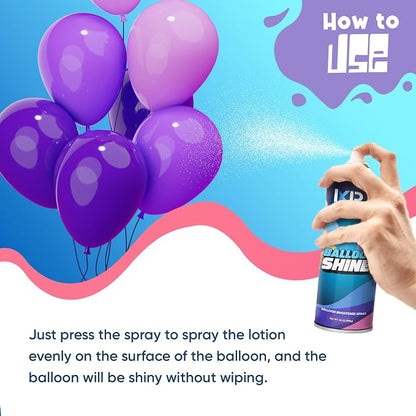 Balloon Shine Spray No Need Towel or Gloves, Instant High Shine Gloss Brite - Image 4