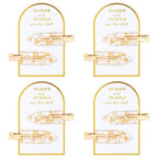 8PCS No Bend No Crease Gold Glitter Makeup Creaseless Hair Clips - Styling Hair Accessories for Bride, Women & Girls