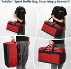 Gym Bag 20 inch Sport Duffle Bag for Men - 40L Weekender Duffel Bag for Travel - Red