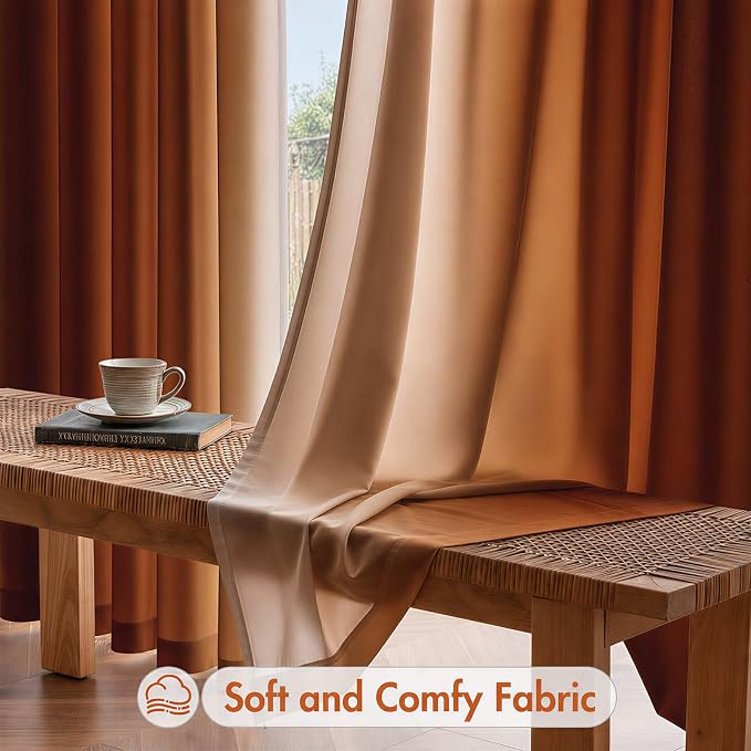 Burnt Orange Curtains 84 Inch Length - Image 7