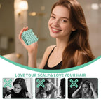 Gentle Scalp Massager,Silicone Scalp Scrubber for Any Hair Type,Soft Scalp Brush for Wet & Dry Use,Head Massage Stress Relax Easy to Hold Hair,Scalp Massager Tool (Mint Green)