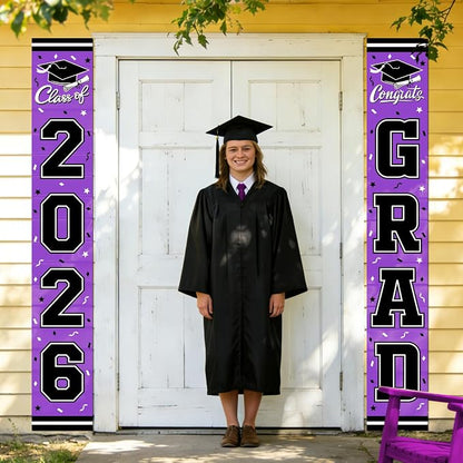 2026 Graduation Decorations, Congrats Grad Banner Backdrop - Image 7