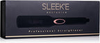 Sleek’e Hair Infrared 2" Wide Flat Iron Professional Ceramic Tourmaline-Infused Titanium Straightener (2inch, Black and Rose Gold)