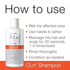 CLn Shampoo with Salicylic Acid – 3 fl oz, Clarifying Anti Dandruff Shampoo for Oily Hair, Itchy or Flaky Scalp Prone to Dandruff, Folliculitis & Seborrheic Dermatitis, Hypoallergenic Formula