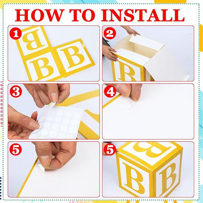 Kolldenn 3 Pcs ABC Balloon Box Decorations First Day of School Back to School - Image 5