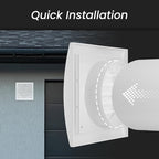 Repa Market 4 Inch Brown Dryer Vent Hood/Duct Cover for Walls or Ceiling/ABS Plastic Louvered Air Grille with Built-In Mesh Screen/Exhaust and Dryer Vent Covers for Indoor & Outdoor Use