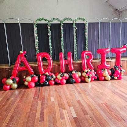 Red Letter P Balloons, P Balloon 40 Inch P Balloons Letter - Image 6