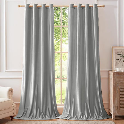 BULBUL Velvet Curtains 120 inch Length by ModernShinyVelvetCurtains
