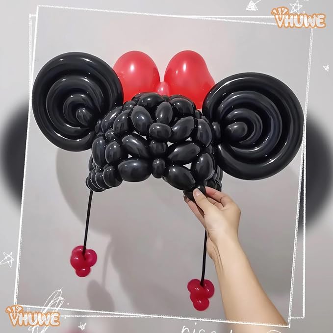 260 Balloons Black Red - Image 3