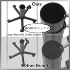 Saloniture Set of 4 - Aluminum Salon Instrument Tray, Heavy-Duty Metal Rolling Base