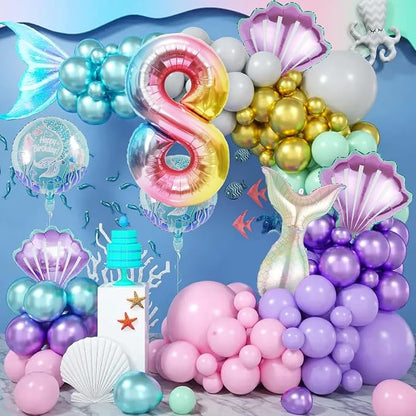 Mermaid Birthday Decorations Mermaid Balloons - Image 5