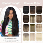 XDhair Human Hair Clip in Extensions 22 Inch 120g 6pcs Balayage Clip in Hair Extension Ombre Hair Extensions Clip ins Dark Brown to Dirty Blonde #2/6/18