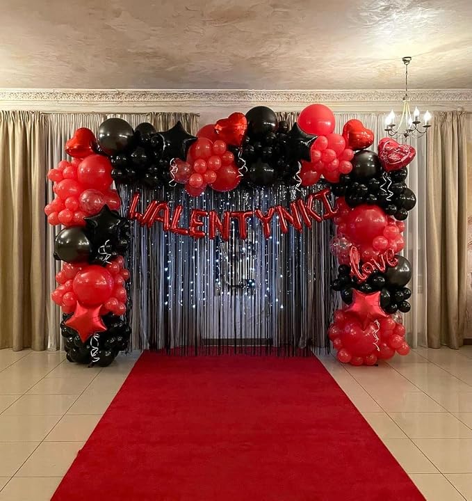 Red Black Balloons Garland Kit - Image 7