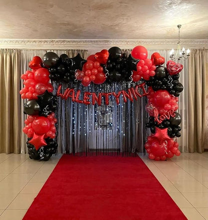 Red Black Balloons Garland Kit - Image 7
