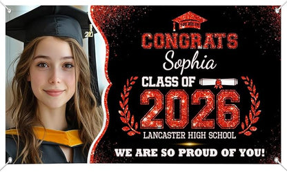Personalized Graduation Banner by CALLADECORGIFTS