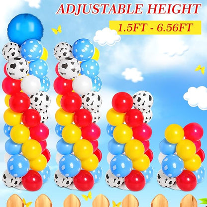 Hungdao 2 Sets Toys Inspired Balloon Column Stand Kit Cartoon Game Cow and - Image 6