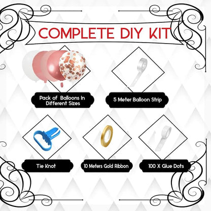 Archloon 156pcs Dusty Pink Balloon Garland Arch Kit, Different Sizes 18 12 10 5 - Image 3