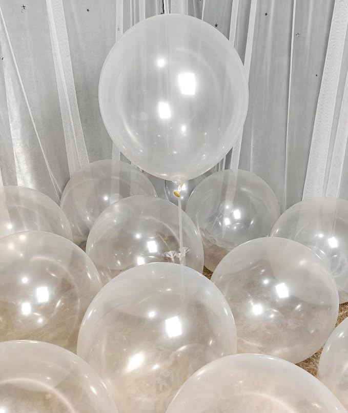 90 Pack Clear Balloons 18 Inch Clear Balloon - Image 5