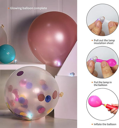 Aogist 200pcs White Balloon Light, Long Standby Time Waterproof Mini Ball Light - Image 4