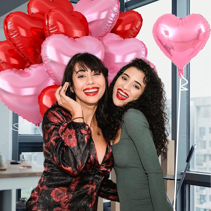 18inch Pink Heart Balloons - Image 7