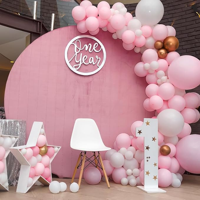 KBZVNAF Pastel Pink Latex Party Balloons 50 Pack 12 inch | Baby Pink Helium - Image 3
